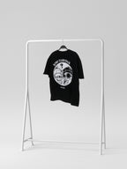 STAY CURIOUS FISHEYE BOXY TEE - OBSIDIAN