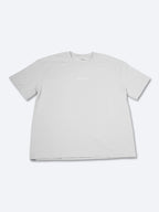 STAY CURIOUS FISHEYE BOXY TEE - PEBBLE